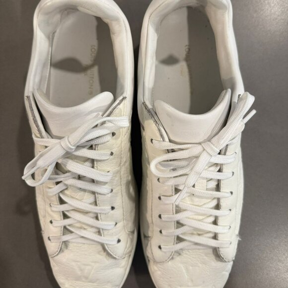 Mens LOUIS VUITTON Luxembourg Monogram Sneakers Size 10 - Picture 4 of 4